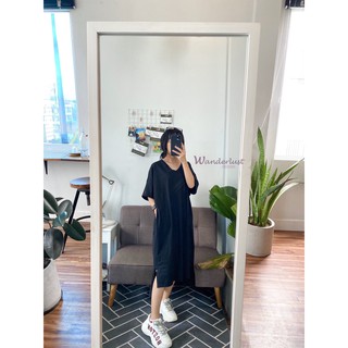 Đầm thun suông oversize 2 màu cực xinh xắn