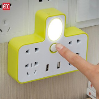 Ổ cắm điện đa năng có cổng USB và đèn ngủ_(CÓ BẢO HÀNH)