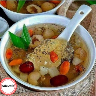 Chè dưỡng nhan - hàng sẵn giao luôn - set nấu 12-15 chén calocalo - chè dưỡng nhan tuyết yến
