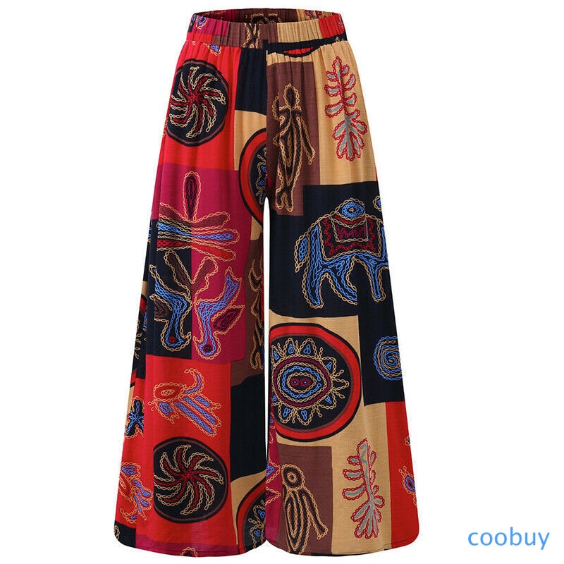 Quần ống rộng lưng thun co dãn cho nữ