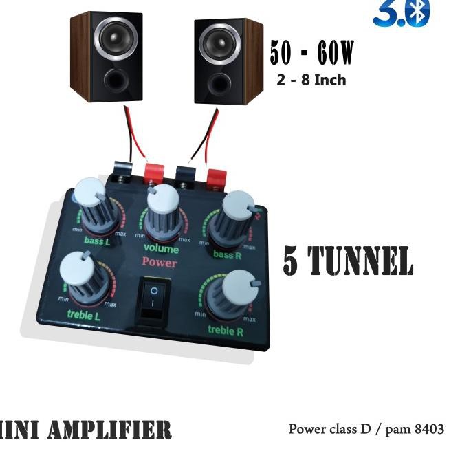 Bộ Khuếch Đại Âm Thanh Mini Bluetooth 5v - 5 Tunnel - 2 Kênh Đặc Biệt