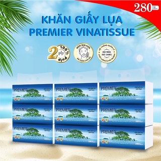 Khăn giấy lụa rút Premier Vinatissue 280 tờ [[Chính Hãng]]