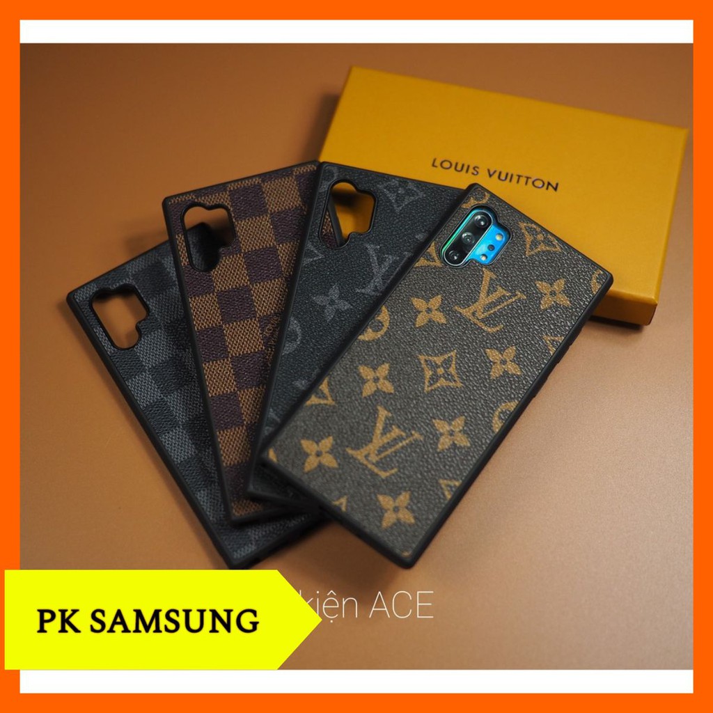 [ Fullbox ] Ốp lưng Samsung Note 10 Plus, Note 10+, Note 10 Plus 5G da Canvas LV