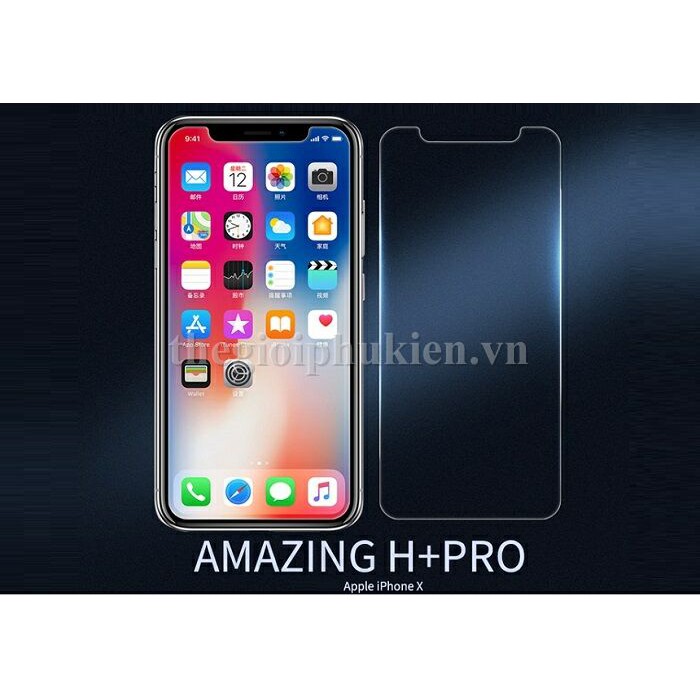 Dán kính cường lực iPhone X chính hãng Nillkin H+ Pro - Giá rẻ