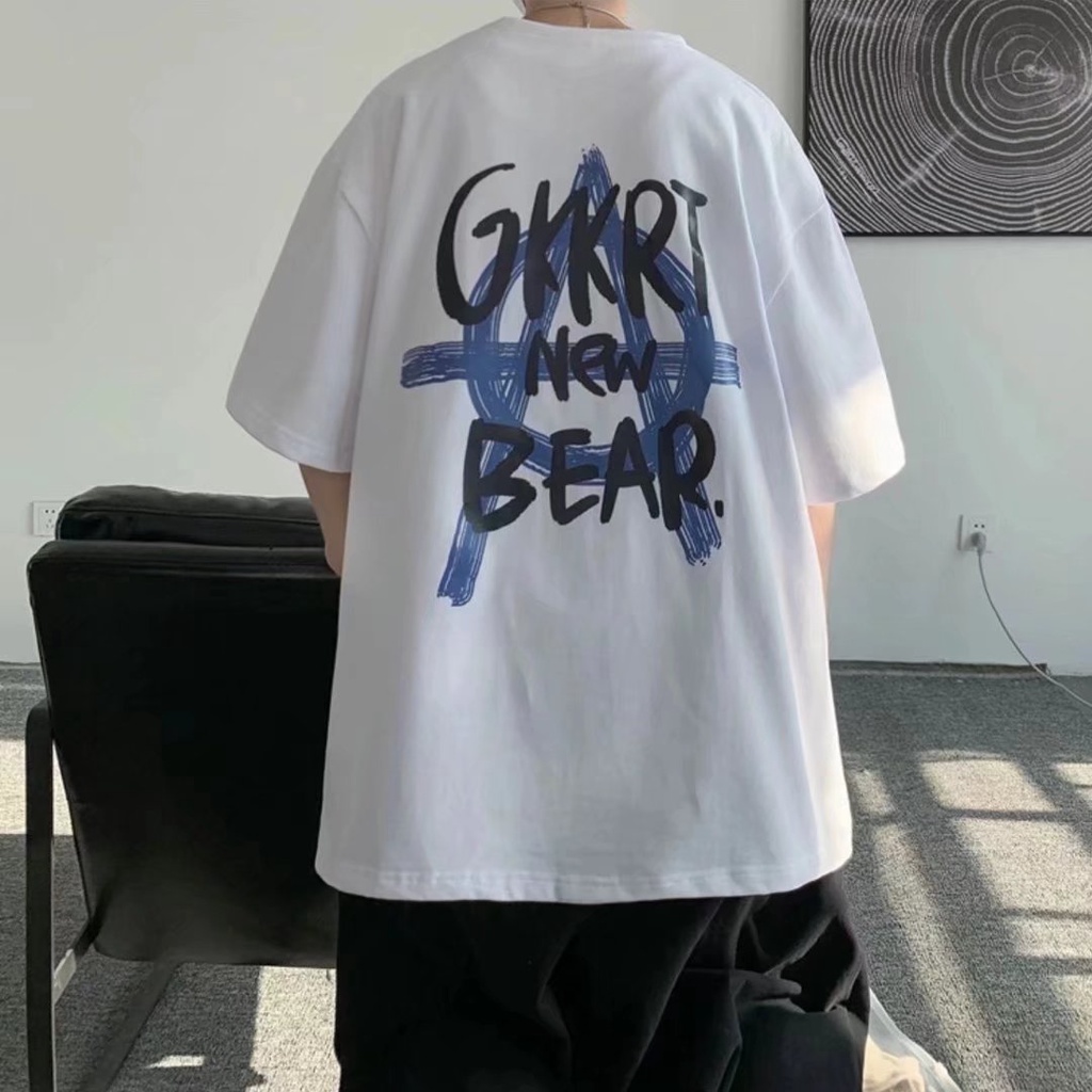 Áo Thun Tay Ngắn Dáng Rộng In Chữ Phong Cách Hip Hop Thời Trang Mùa Hè Cho Nam Và Nữ size M-8XL