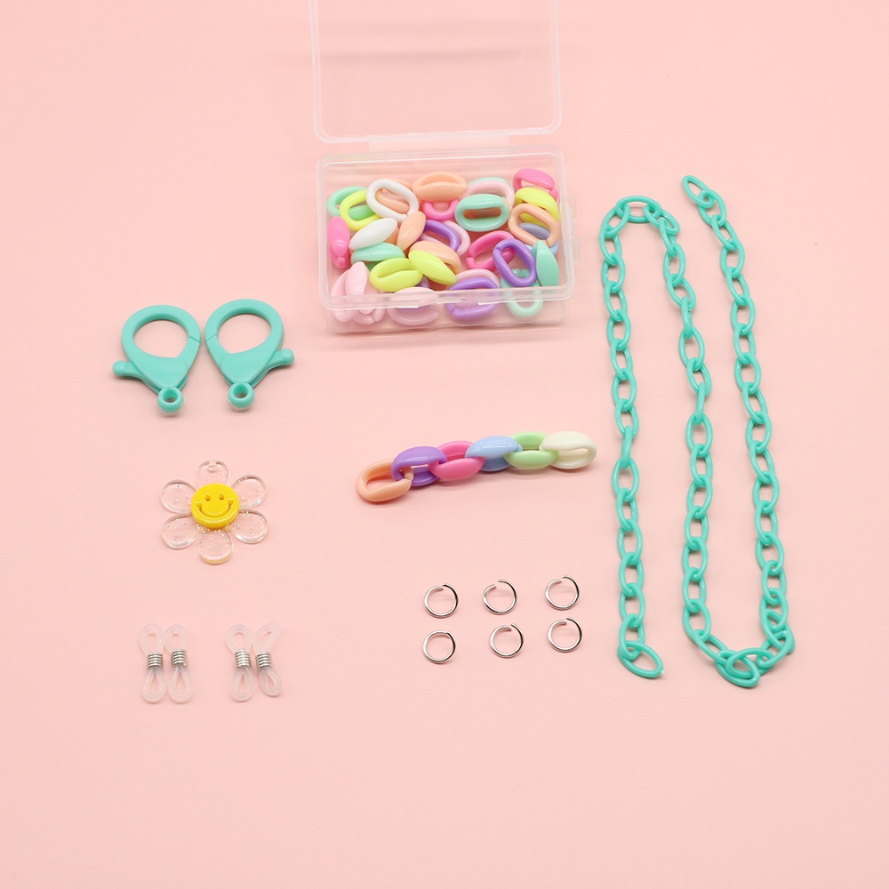 Dây Xích Bằng Acrylic Màu Sắc Kẹo Ngọt Dùng Làm Mặt Vòng cổ/ Túi Xách Độc Đáo DIY