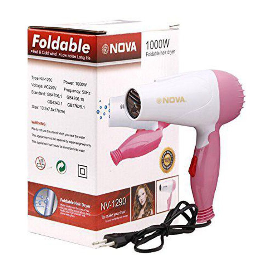 [RẺ] Máy sấy tóc mini Nova 1290 chất lượng có sẵn – TỐT