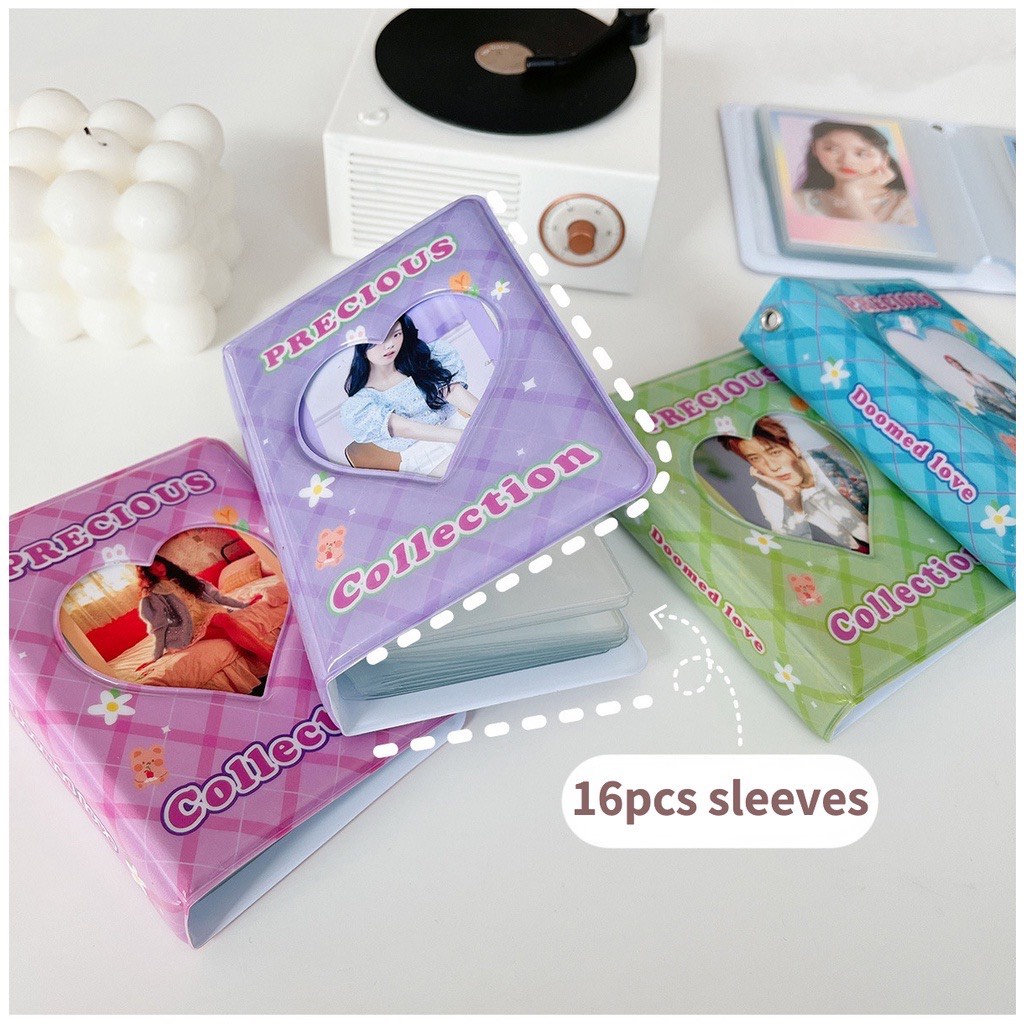 Collect book/ Album 32 ảnh - Precious - dùng để sưu tầm, bảo vệ ảnh polairoid, photocard, thẻ bài, anime,...