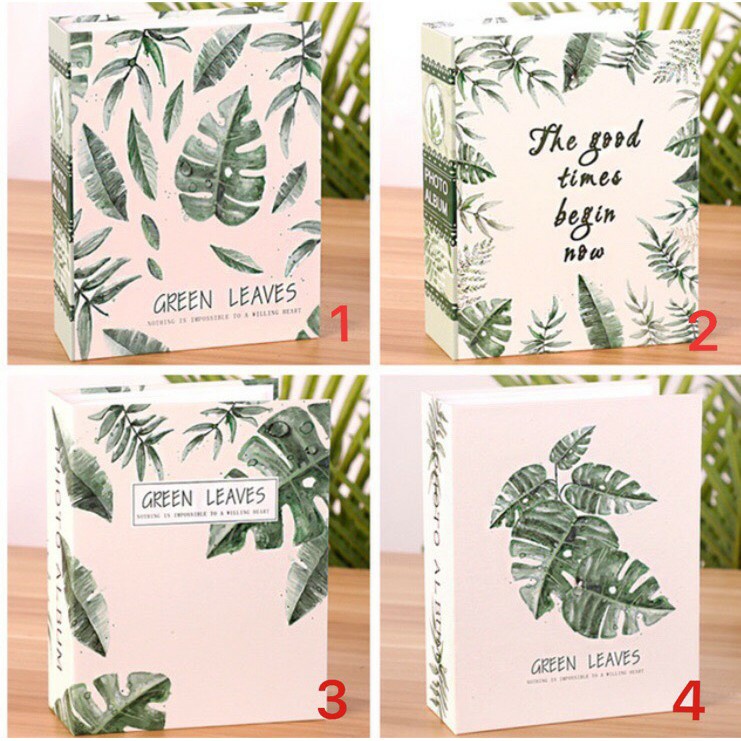 Album ảnh 7x10(6x9), 9x13, 10x15,13x18 Mẫu Lá cây vintage loại đẹp