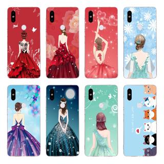 Ốp điện thoại TPU mềm họa tiết cô gái mặc đầm hoạt hình cho Asus Zenfone Max Pro M1（M2）ZB601KL ZB602KL ZB633KL ZB631KL