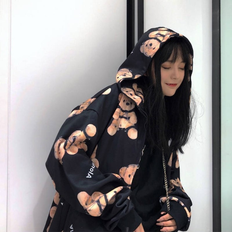 Áo Khoác Hoodie Hình Thỏ Unisex_KN06