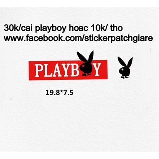 sticker ủi lột playboy