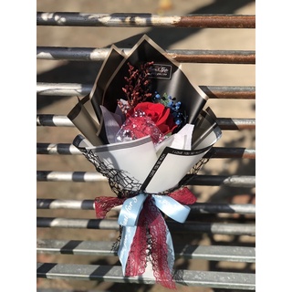 Bó hoa hồng lụa đỏ 1 bông FG271121