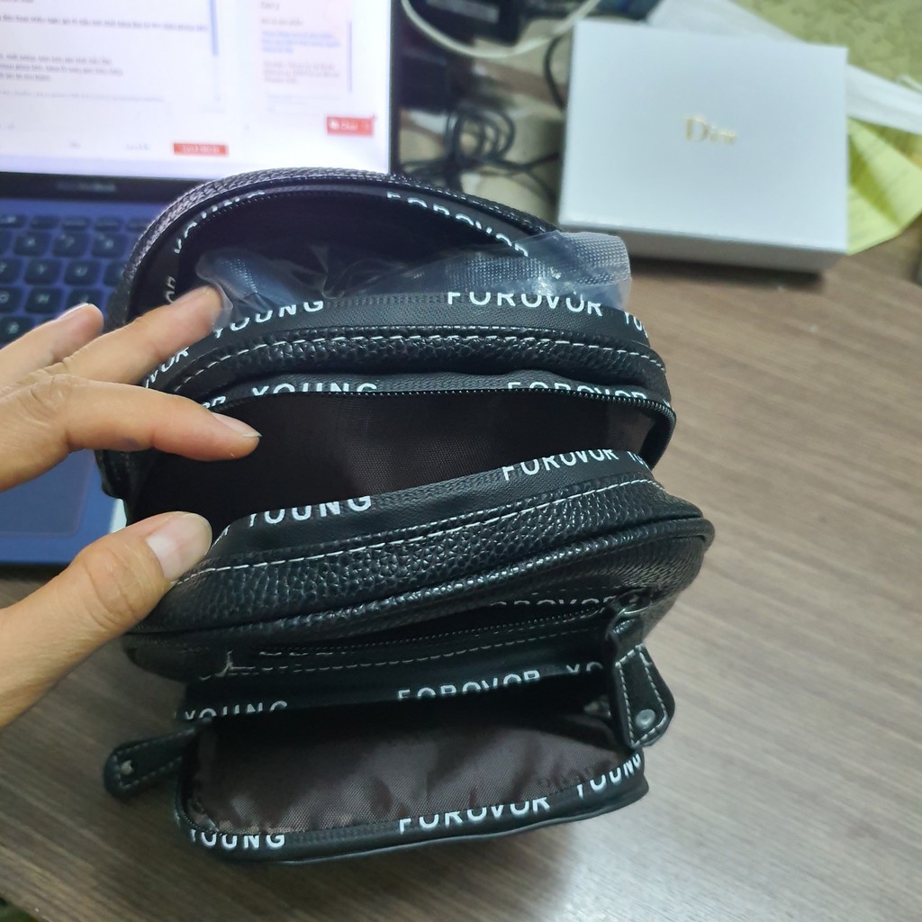 Túi xách đeo chéo nữ Forever túi đưng điện thoại nhiều ngăn giá rẻ mẫu mới nhất hàng đẹp DCFEV01 + ảnh thật
