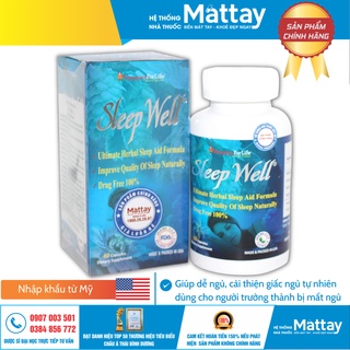 Sleep Well - Chai 60 viên - Giúp ngủ ngon giấc