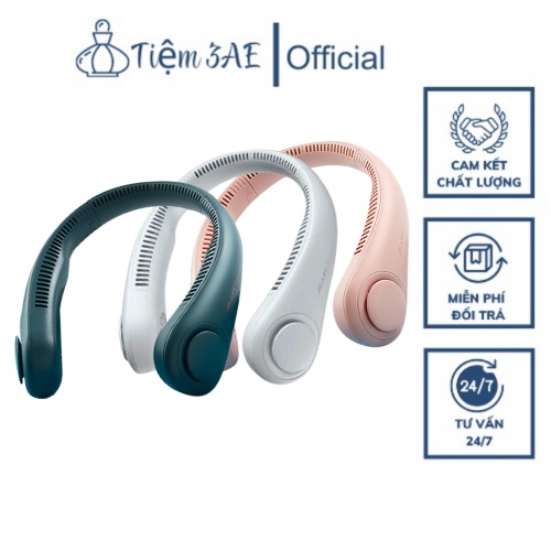 Quạt Đeo Cổ USB Mini Tích Điện Không Cánh Tiện Lợi :2022 - Thời Trang♥Dáng Thể Thao.Tiệm3AE