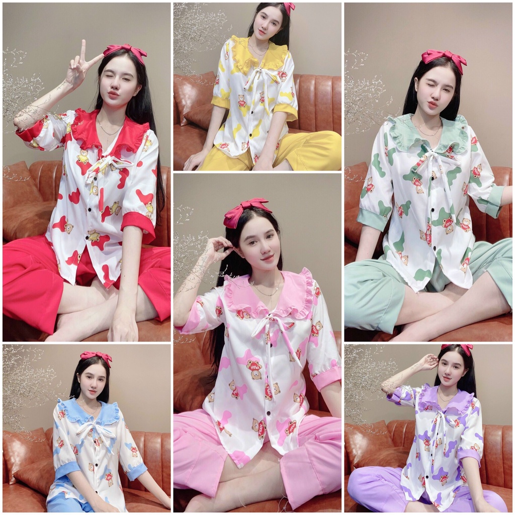 Đồ Bộ Nữ Set Bộ Tiểu Thư Cao Cấp Tay Lỡ Chất Liệu Thoáng Mát