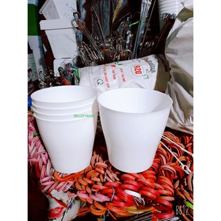 Chậu nhựa để trồng cây, trồng hoa sen, hoa súng rộng 20cm x cao 20cm