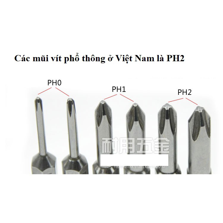 SV Mũi tô vít 4 cạnh chuôi lục giác 100mm