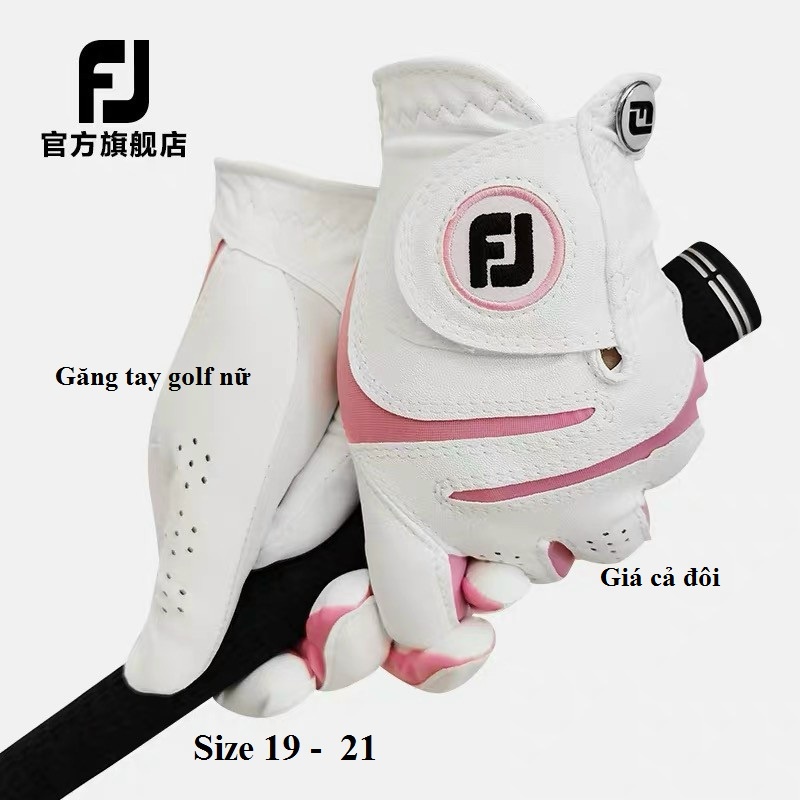 Găng tay đánh golf nữ Footjoy FJ chống trượt chống mòn cả hai tay chất da cao cấp GT003