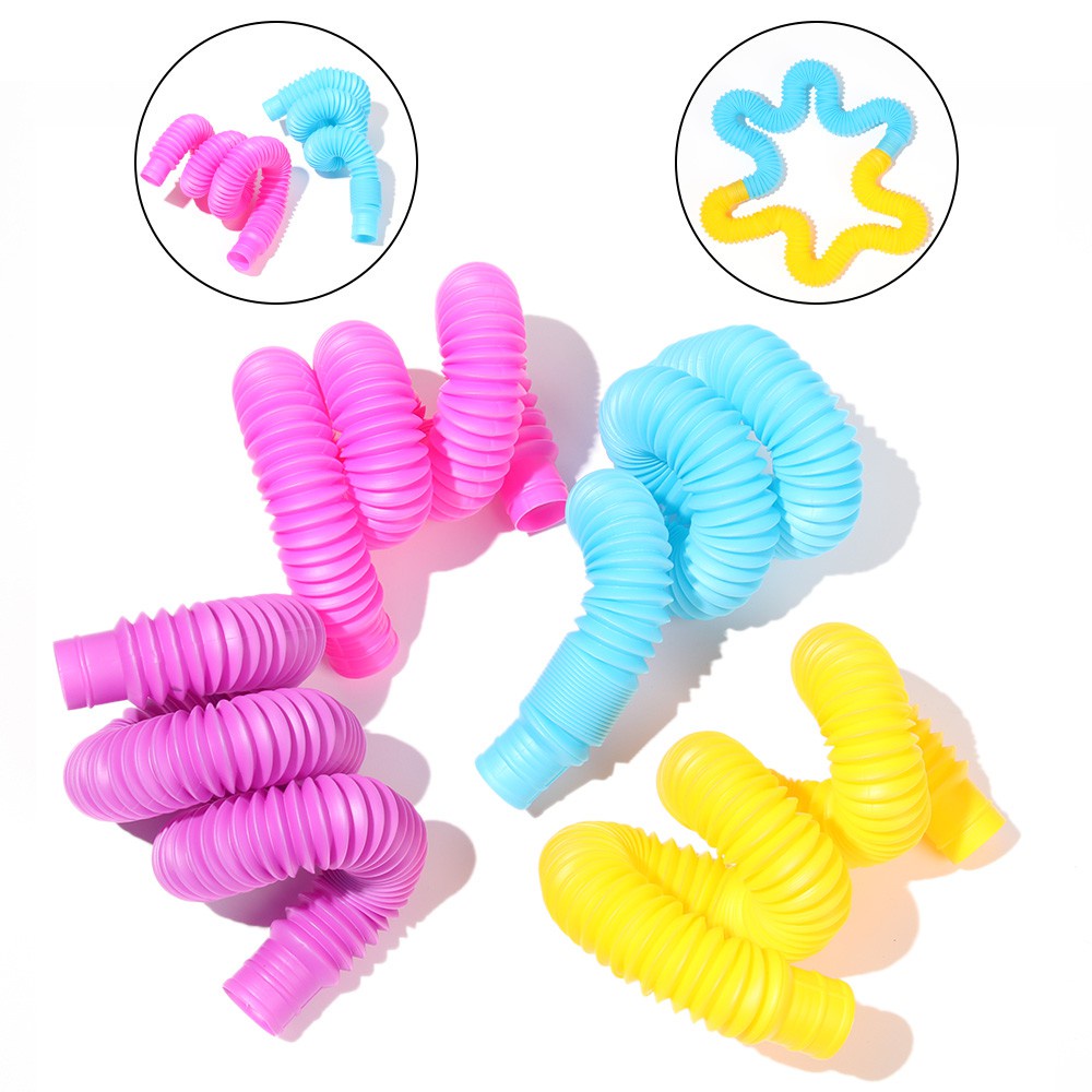 Đồ Chơi Ống Pop Chống Căng Thẳng Nhiều Màu Sắc Có Thể Uốn Cong Giúp Giảm Căng Thẳng Cho Bé