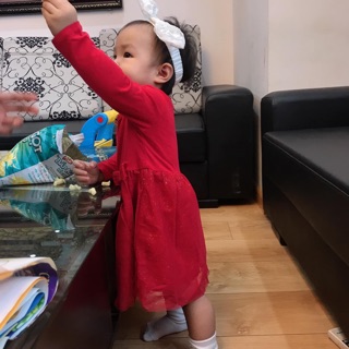 Váy đỏ HM ảnh thật clip thật