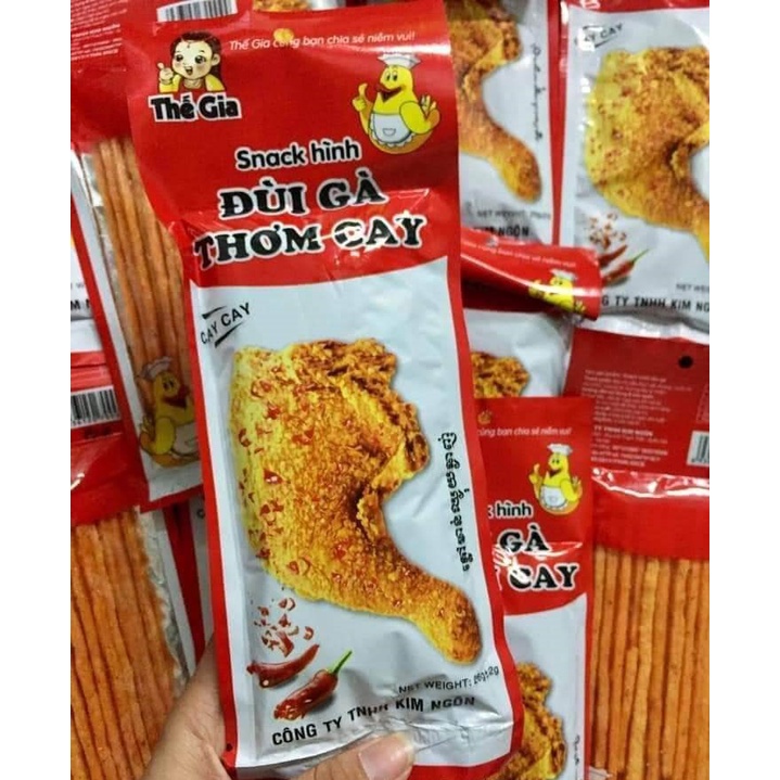 Gói snack đùi gà thơm cay