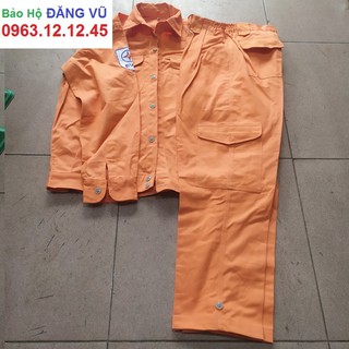 Quần áo bảo hộ lao thợ điện lực loại dày có logo