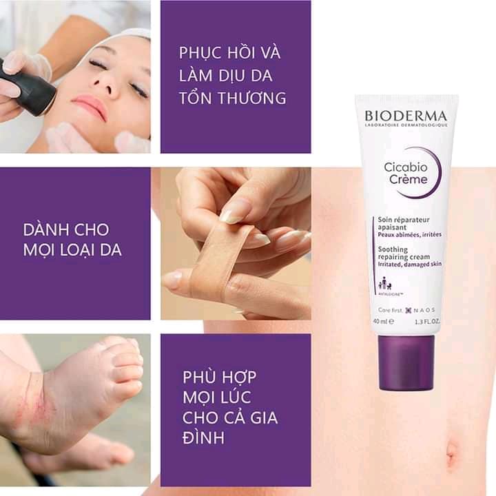 Kem Dưỡng Bioderma Cicabio Crème Hỗ Trợ Phục Hồi Da  40ml | BigBuy360 - bigbuy360.vn