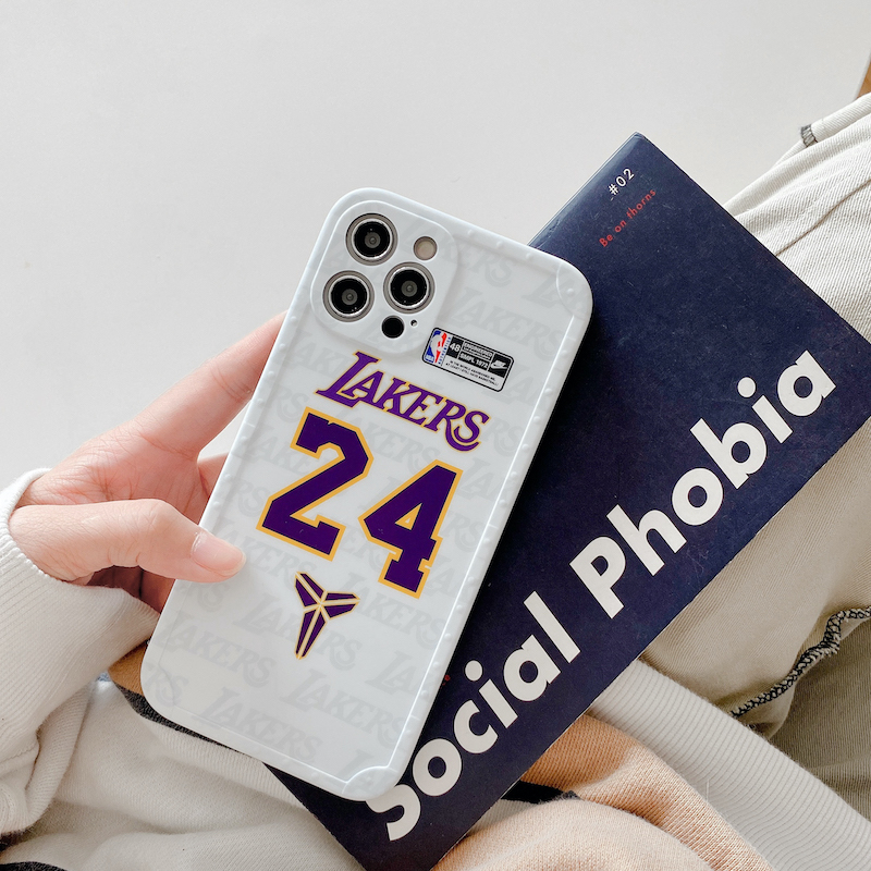 Ốp Điện Thoại Mềm Hình NBA Lakers 23 24 Cho iPhone 15 14 13 12 11 Pro Max X XS XR 7 8 Plus