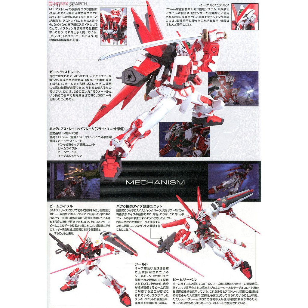 Mô hình Gundam HG CE Gundam Astray Red Frame Flight Unit