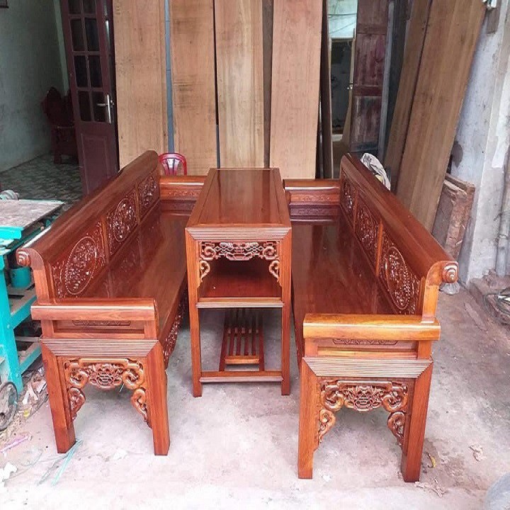 Bộ Bàn Ghế Trường Kỷ Gỗ Gụ