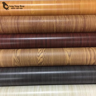 [ CHỌN MÀU ] Giấy dán tường có keo - decal dán tường vân gỗ