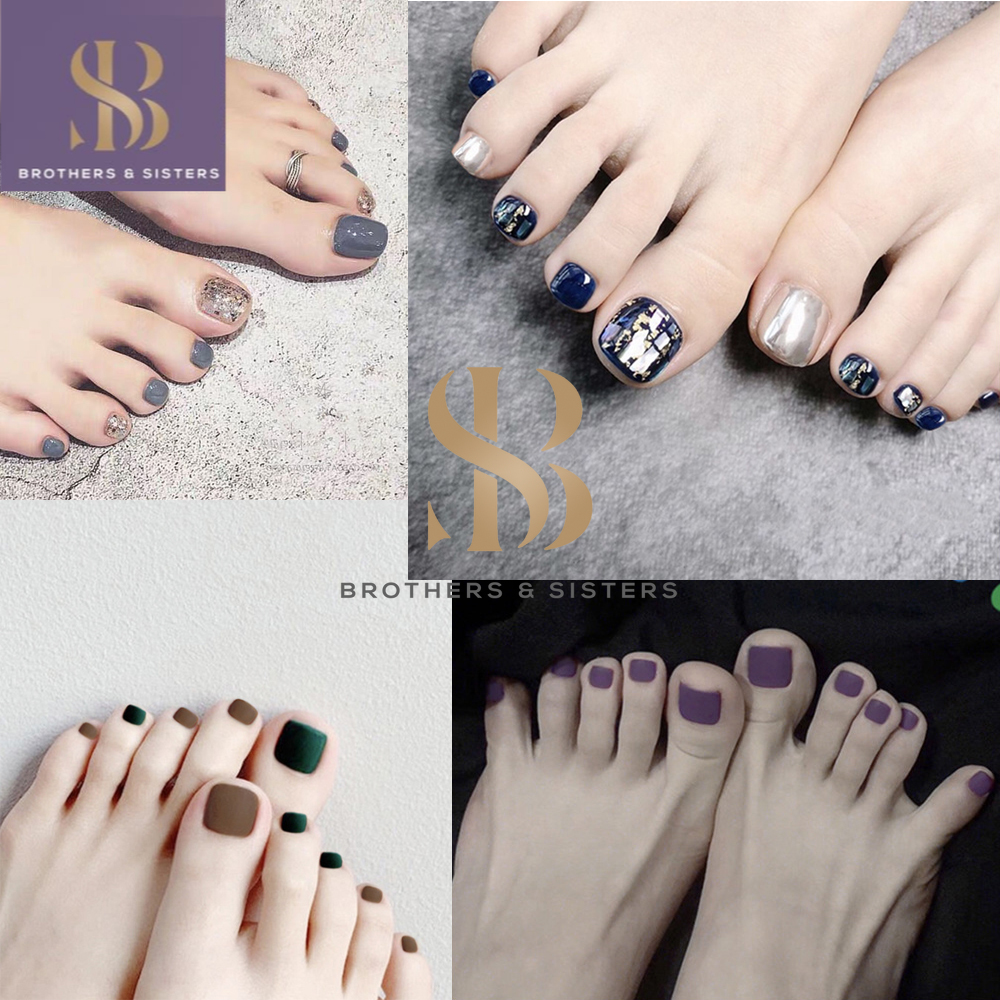 SUAKE Móng chân giả 24 pcs kèm keo che phủ toàn diện