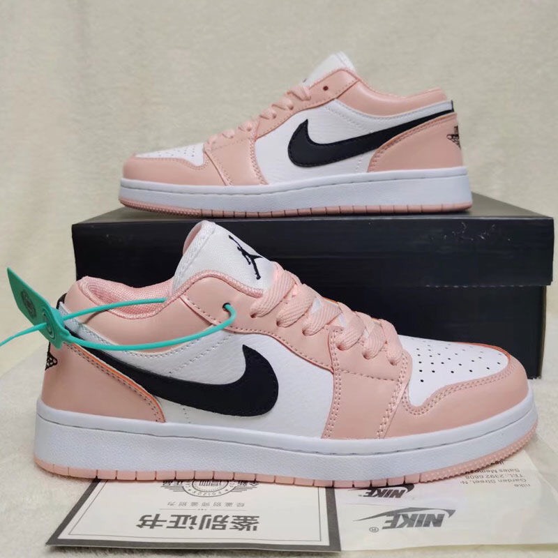 Giày thể thao JD1 jordan low hồng trắng cổ thấp nữ dễ phối đồ Hót Trend 2022 Full box bill+Tặng dây