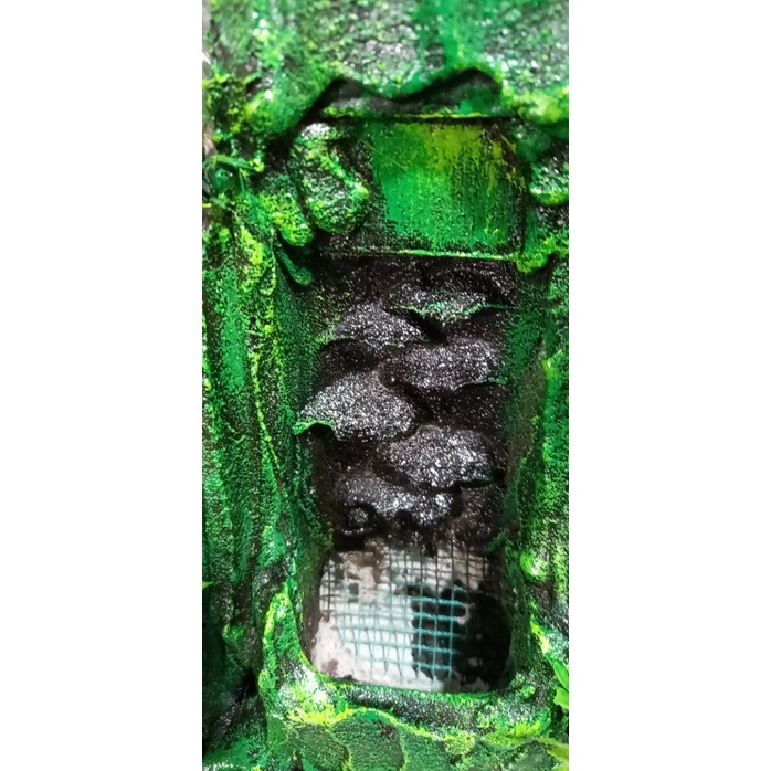 Thác cát xi măng đúc sẳn trang trí bể cá cảnh Thủy sinh kèm cát trắng