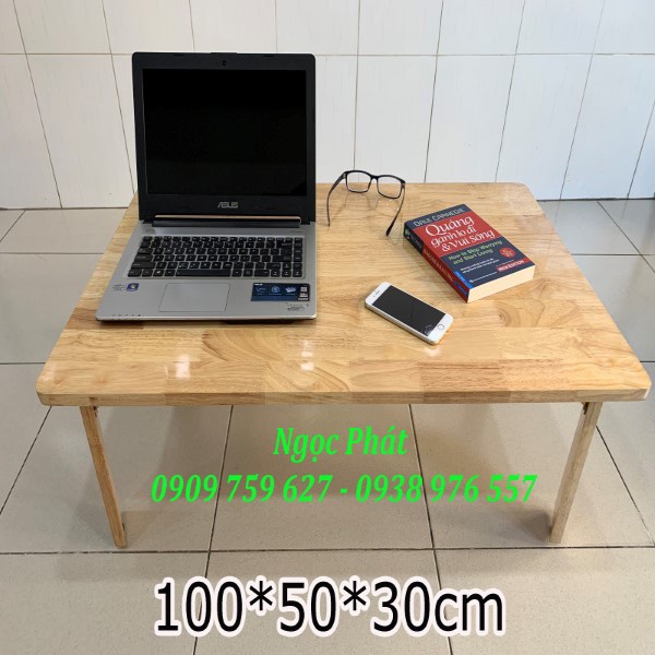 Bàn Ngồi Bệt Kiểu Nhật Gỗ Cao Su Đủ Size - NGỌC PHÁT