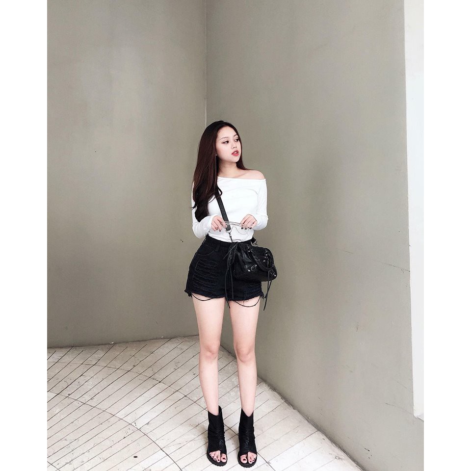 Quần short jeans nữ rách Thái Lan