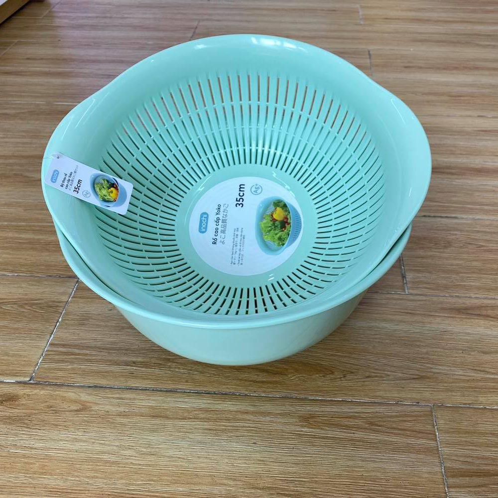 Bộ thau rổ cao cấp Inochi Yoko đường kính miệng 35cm (giao màu ngẫu nhiên)