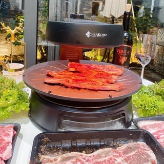 Bếp nướng xoay chef&chef bbq không khói hàn quốc chính hãng