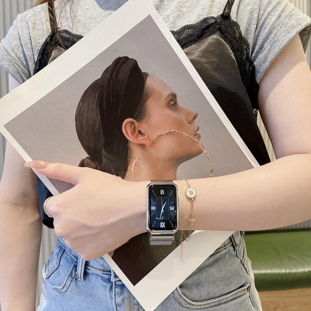 Dây Đeo Thay Thế Chất Liệu Kim Loại Không Gỉ Cho Xiaomi Mi Band 7 Pro / Xiomi Miband 7pro / Mi7pro