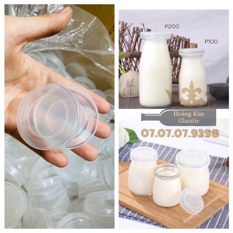LỌ THUỶ TINH NẮP GỖ- NẮP NHỰA- 100ml/200ml