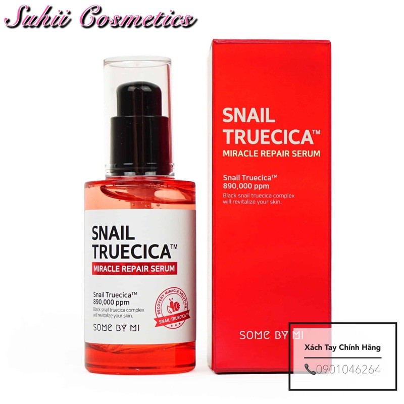 Tinh Chất Ốc Sên Phục Hồi Cải Thiện Thâm Sẹo Some By Mi Snail Truecica Miracle Repair Serum 50ml