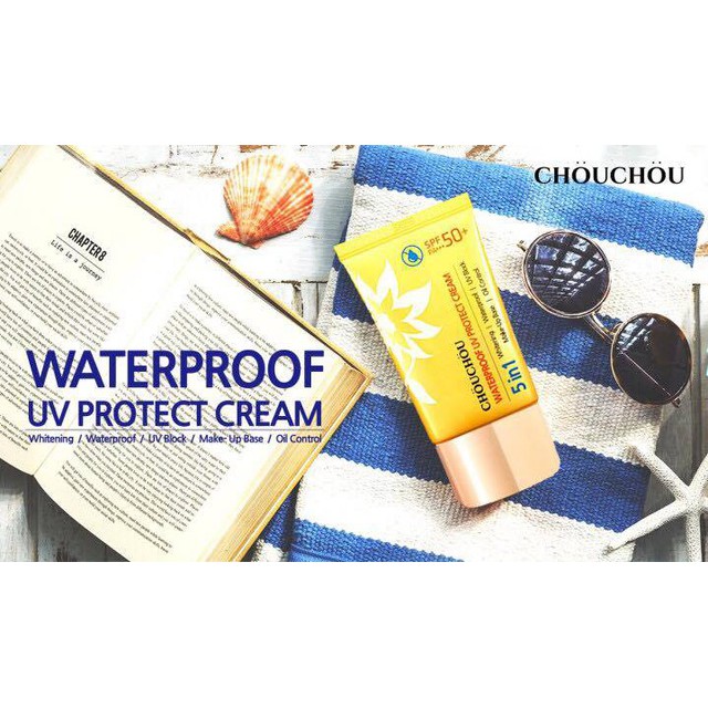 Kem Chống Nắng 5 trong 1 Chou Chou Waterproof UV Protect Cream