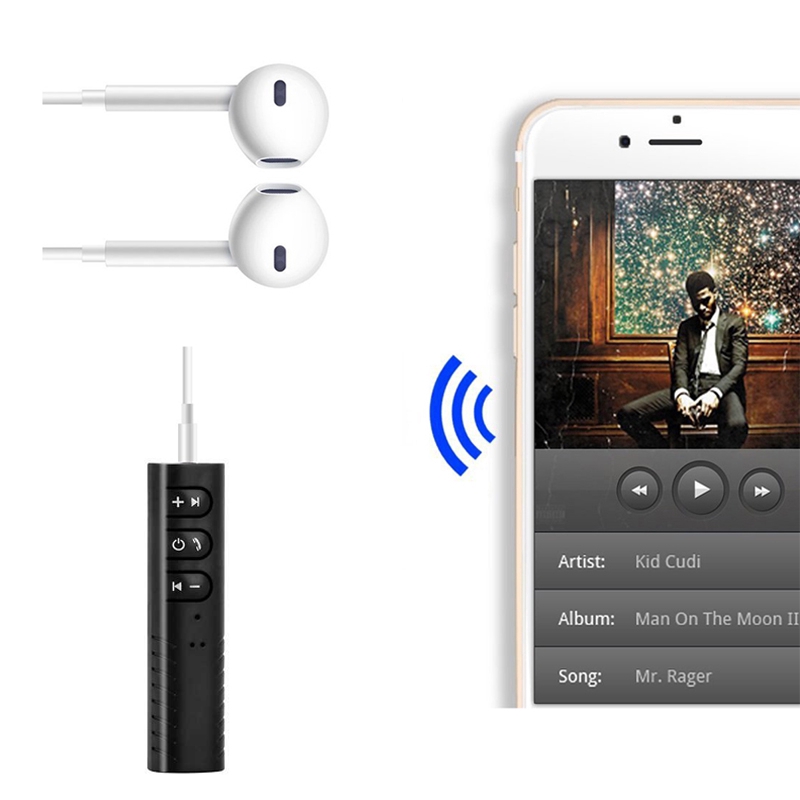 Thiết bị truyền nhận tín hiệu âm thanh Bluetooth jack cắm 3.5mm cao cấp cho xe ô tô