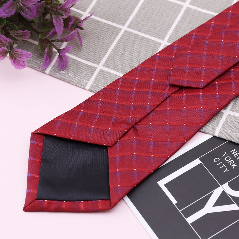 Wmmb Cà Vạt Công Sở Cà Vạt Điều Chỉnh Được Có Khóa Kéo Kẻ Sọc Caro / Chấm Bi Trang Trọng Cho