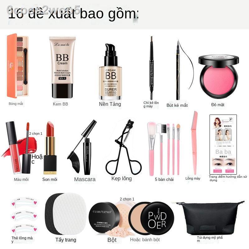 Mỹ phẩm trang điểm bộ đầy đủ các công cụ làm đẹp mới bắt đầu chính hãng dành cho học viên trang đi