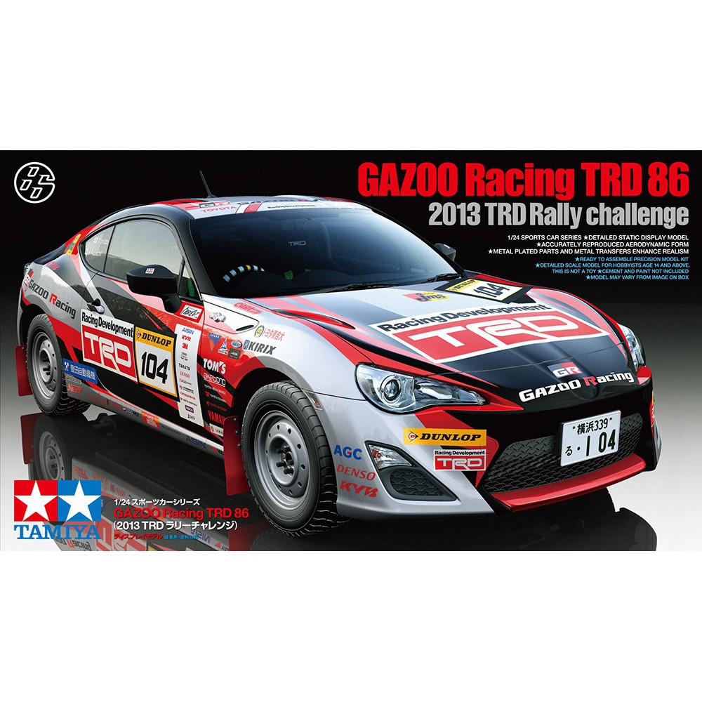 Mô hình lắp ráp xe ô tô GAZOO Racing TRD 86 Tamiya 24337 - GDC