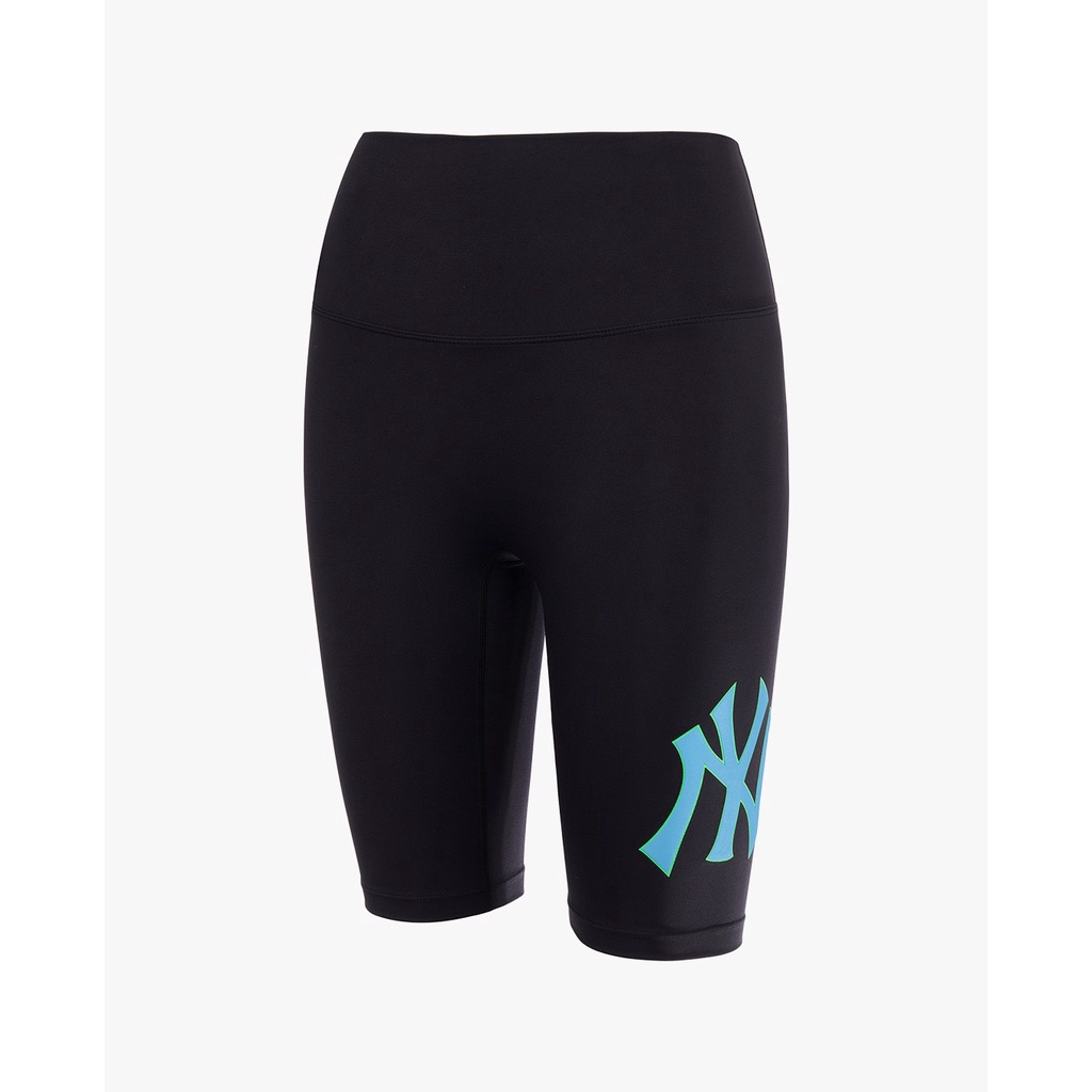 Quần MLB Biker Legging Nữ MÀU ĐEN LOGO XANH DƯƠNG - *BLACK* - CODE: 3FLGC0123