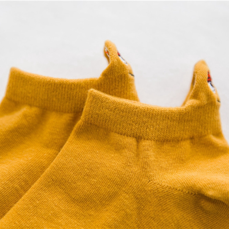 Vớ cotton mắt cá chân thêu hình đôi mắt sáng tạo dành cho cả nam và nữ